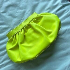 CC Skye Leather Neon Green Clutch